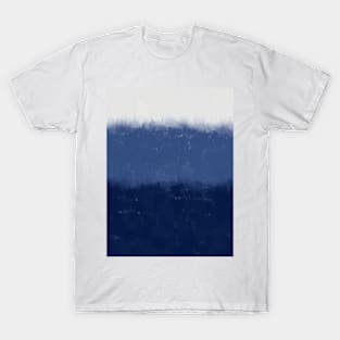 Peaceful Indigo blue watercolor painting T-Shirt